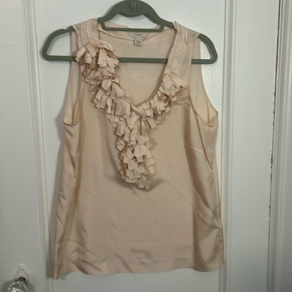 JCrew silk sleeveless shell size 12